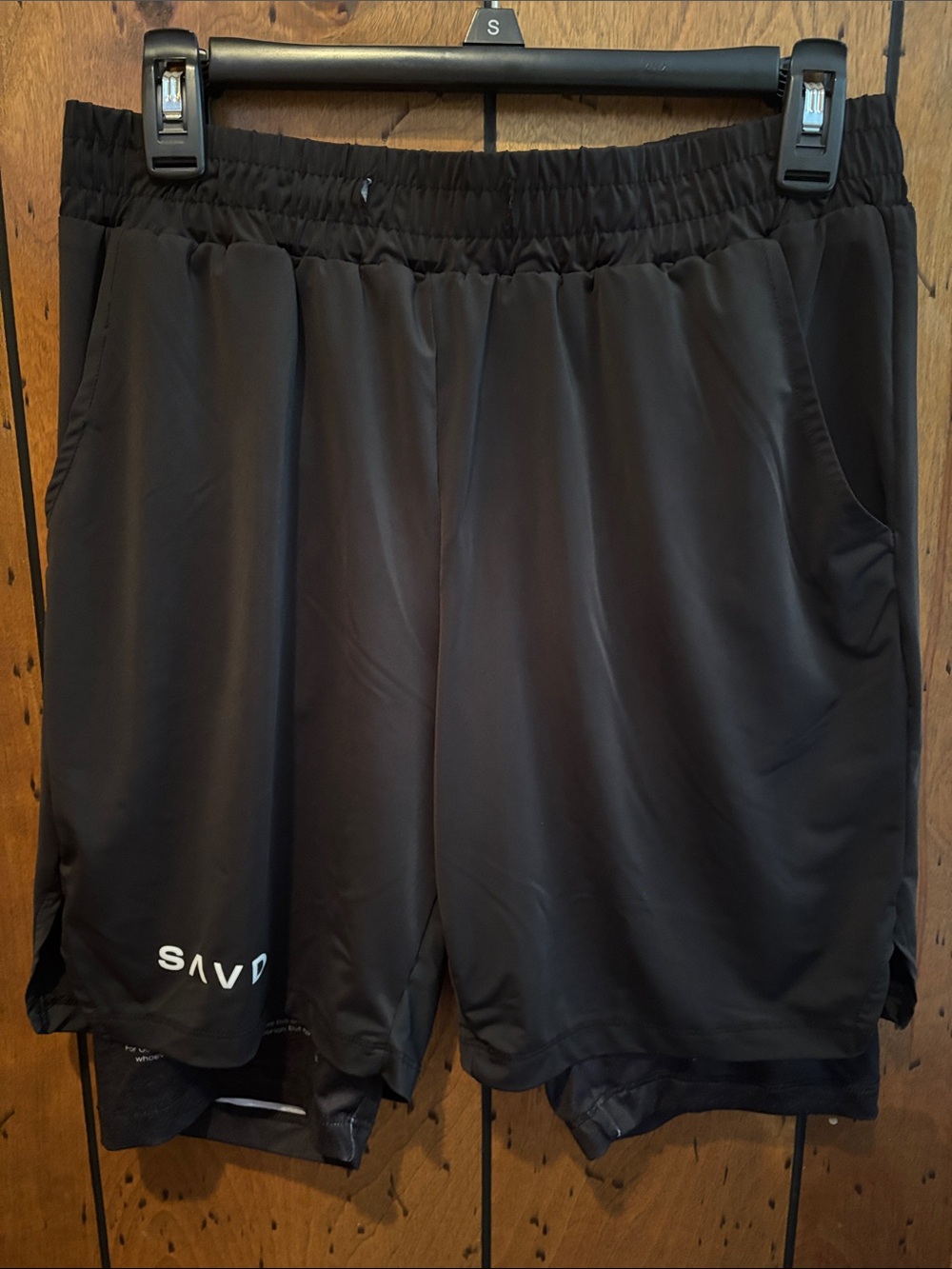 Men's Black Athletic Training Shorts